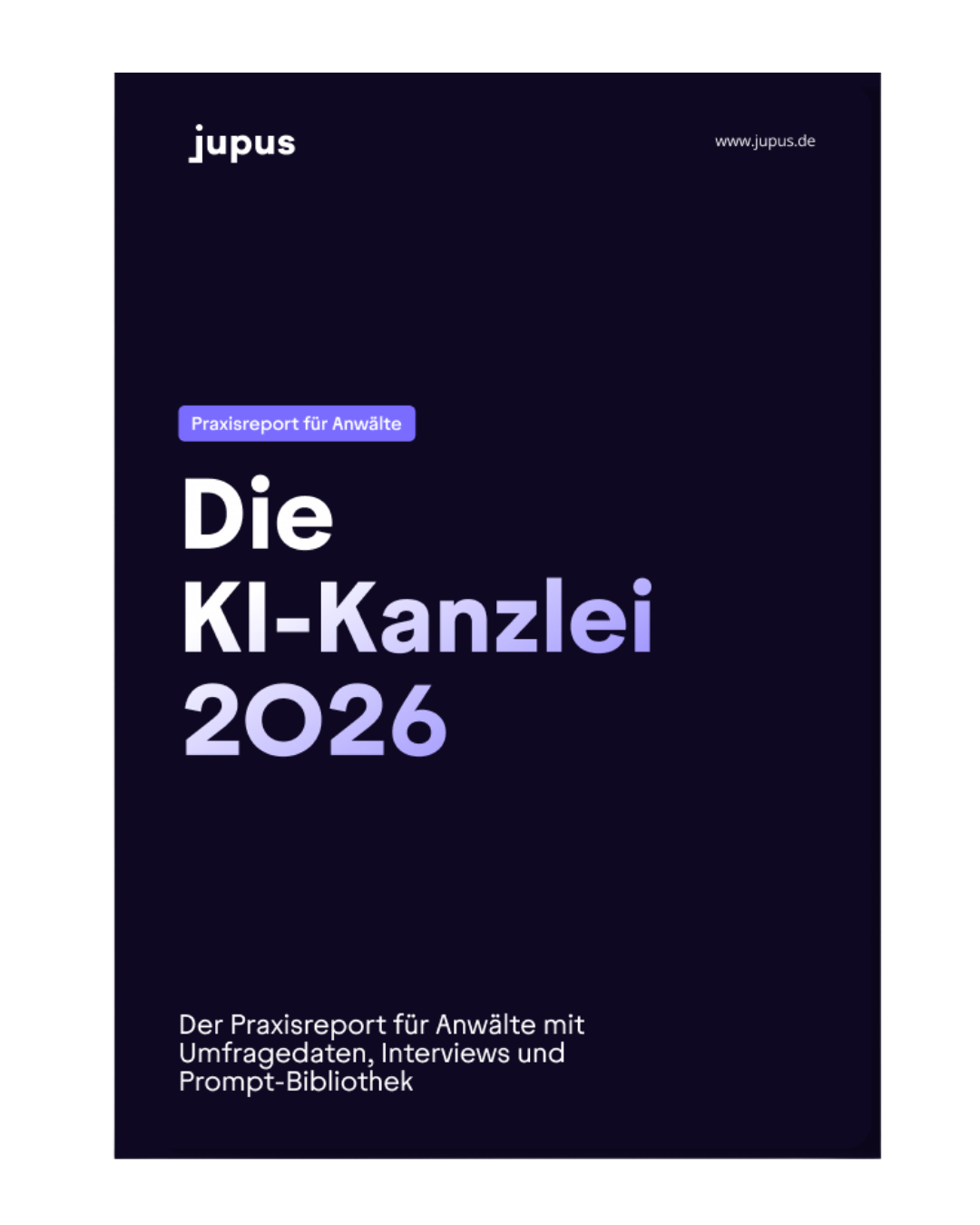 Cover — Die KI-Kanzlei 2026